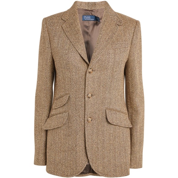 Ralph Lauren Blazer Jacket Brown Size 6 - Picture 9 of 12